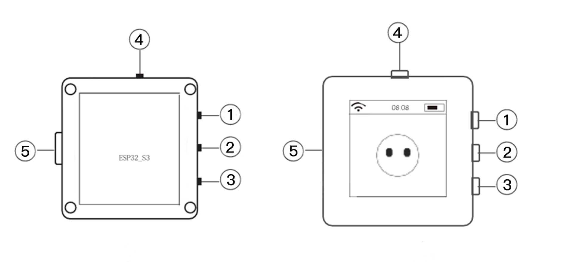 设备按键示意图